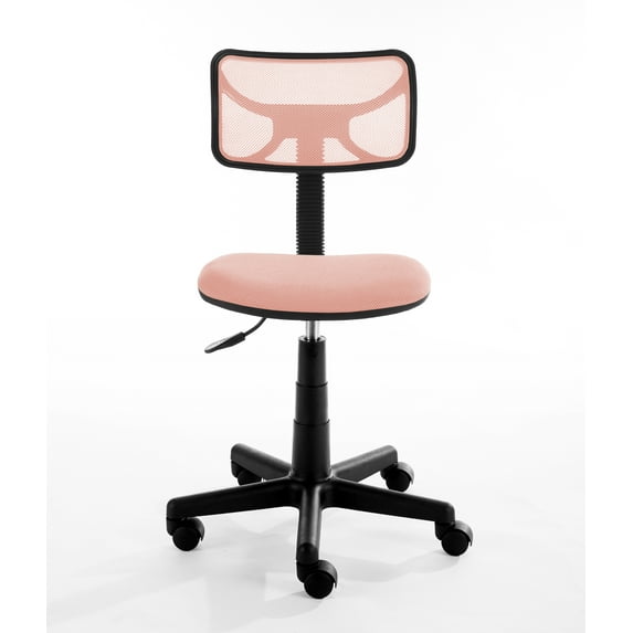 Urban Shop Swivel Mesh Office Chair,, Pink, Adjustable Height