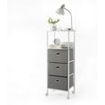 thumbnail image 1 of Urban Shop Tall Storage Cart with Charging Station, Grey, 1 of 4