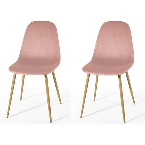 Urban Shop Velvet 2 Pack Dining Chairs, Multiple Colors