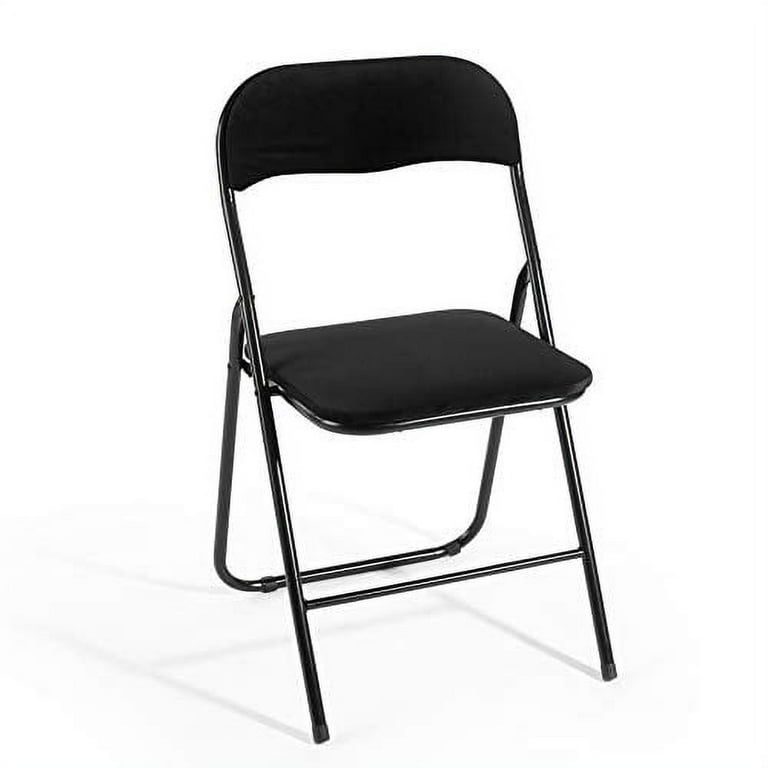 Folding velvet online chair
