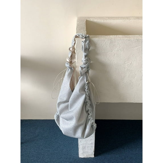 Urban Simplicity Women's Crossbody Bag, High-End Soft Texture, Drawstring Design