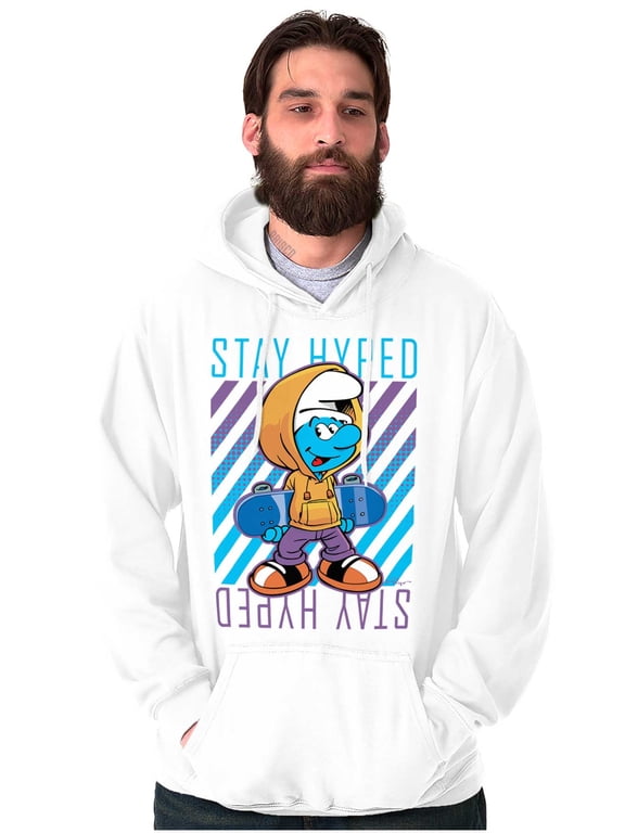Urban Skateboard Smurf Stay Hyped Hoodie Sweatshirt Women Men Brisco Brands X