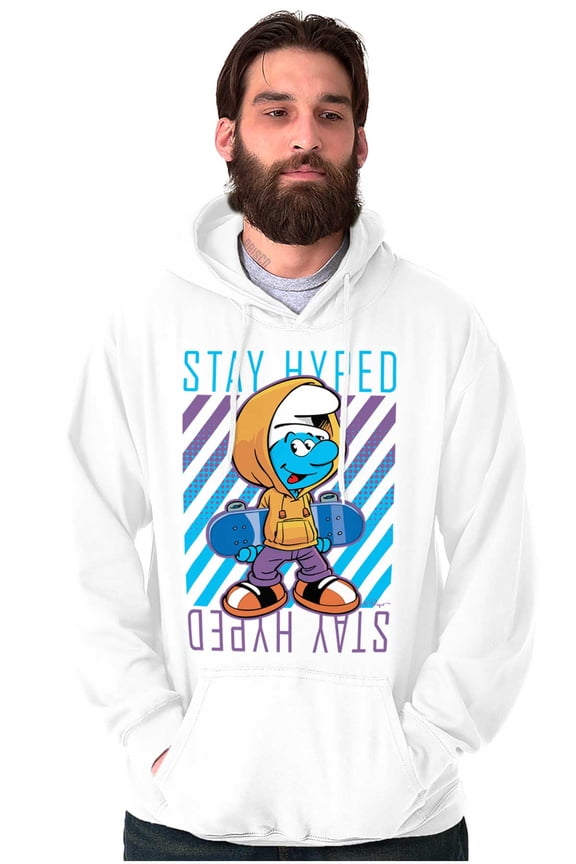 Urban Skateboard Smurf Stay Hyped Hoodie Sweatshirt Women Men Brisco Brands X