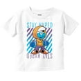 thumbnail image 1 of Urban Skateboard Smurf Stay Hyped Toddler Boy Girl T Shirt Infant Toddler Brisco Brands 6M, 1 of 5
