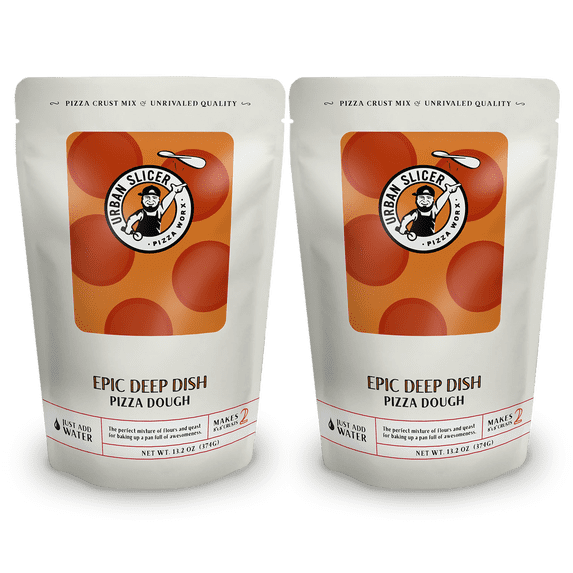 Urban Slicer Pizza Worx - Epic Deep Dish Pizza Dough - 13.2 oz bag - 2 Pack