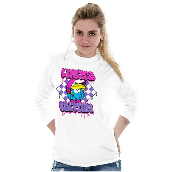 Urban Smurfette Limited Edition Women's Long Sleeve T Shirt Brisco Brands S