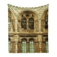 thumbnail image 1 of Urban Soft Flannel Fleece Blanket, Historical Architecture European City Building in London British Culture Art Photo Print, Cozy Plush for Indoor and Outdoor Use, 70" x 90", Sepia, by Ambesonne, 1 of 6
