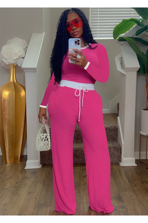 Urban Sophisticate Two-Piece Set (M, RoseRed)