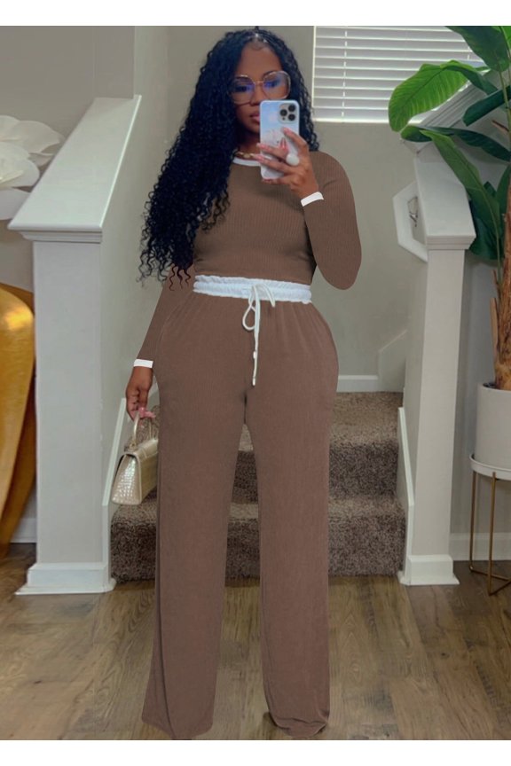 Urban Sophisticate Two-Piece Set (XL, Beige)