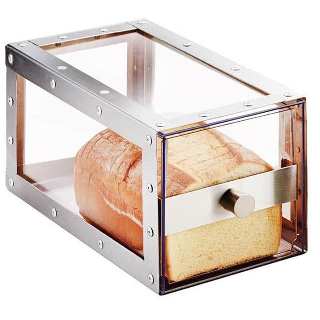Urban Stainless Steel Bread Bin Drawer Silver