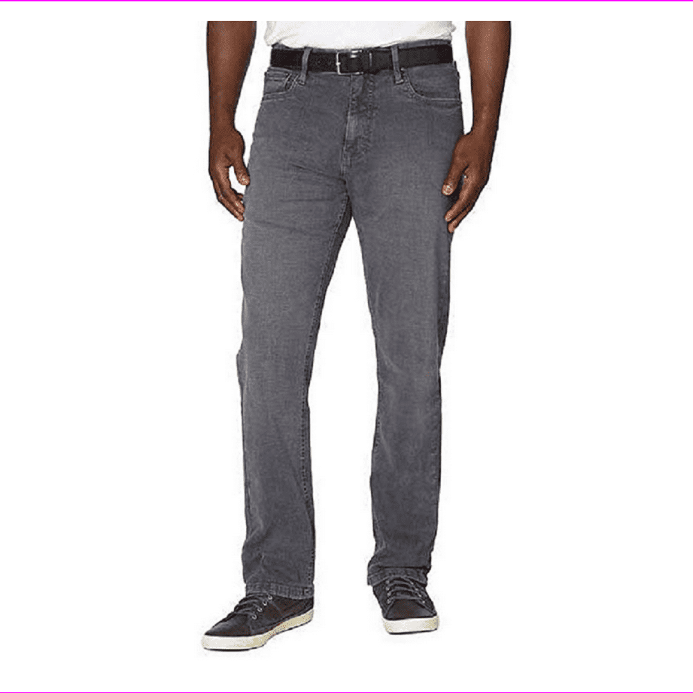 Urban Star Men's Relaxed Fit Straight Leg Jeans Gray 38X34 - Walmart.com