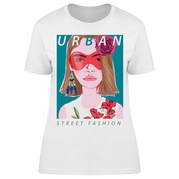 Urban Street Fashion Model T-Shirt Women -Image by Shutterstock, Female Large