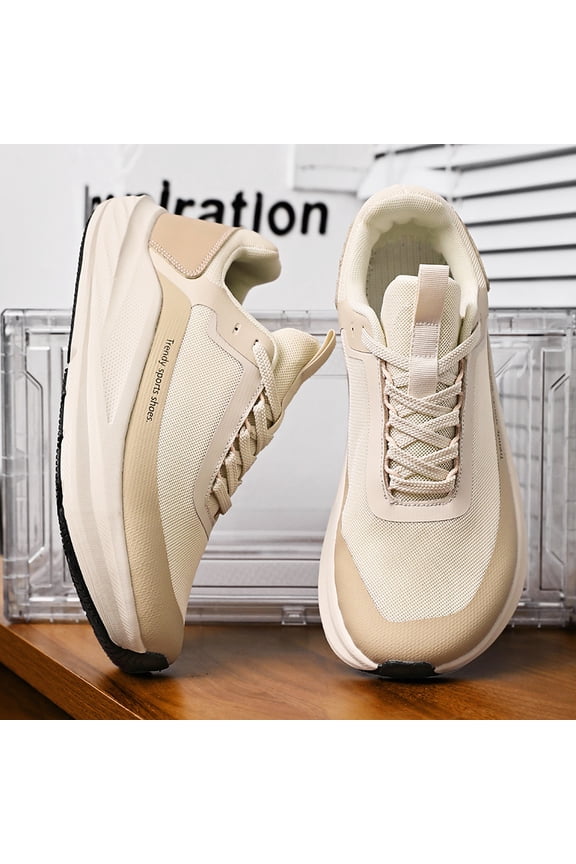 Urban Street Men's Athletic Shoes, Breathable mesh running footwear, anti-slip durable sole, soft comfy design for jogging, casual outfits and sports.