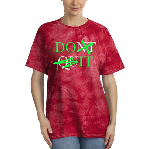 Urban Street Style Don't Quit Tie Dye Crystal Women -Image by Shutterstock, Female Medium