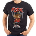 thumbnail image 1 of Urban Streetwear Flex Teddy Bear Men's Graphic T Shirt Tees Brisco Brands S, 1 of 6
