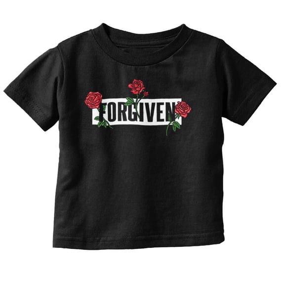 Urban Streetwear Forgiven Roses Toddler Boy Girl T Shirt Infant Toddler Brisco Brands 6M
