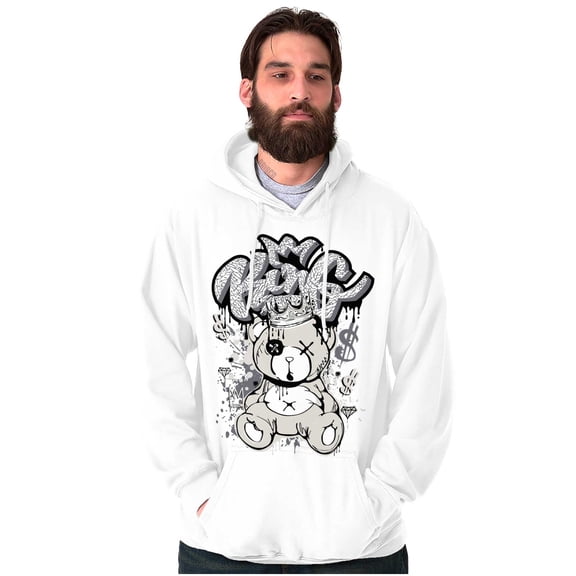 Urban Streetwear King Teddy Bear Unisex Plus Fleece Graphic Hoodie Brisco Brands 3X
