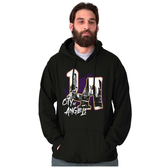 Urban Streetwear LA City of Angels Hoodie Sweatshirt Women Men Brisco Brands S