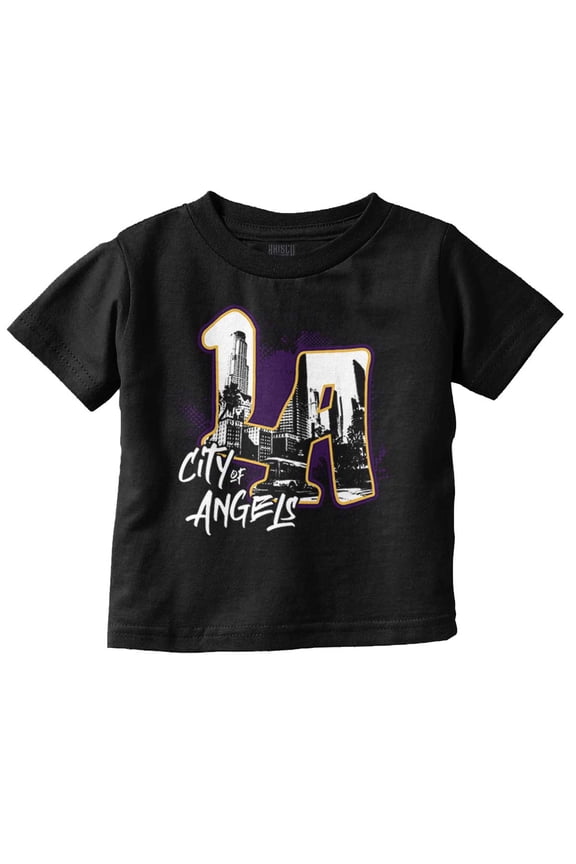 Urban Streetwear LA City of Angels Toddler Boy Girl T Shirt Infant Toddler Brisco Brands 2T