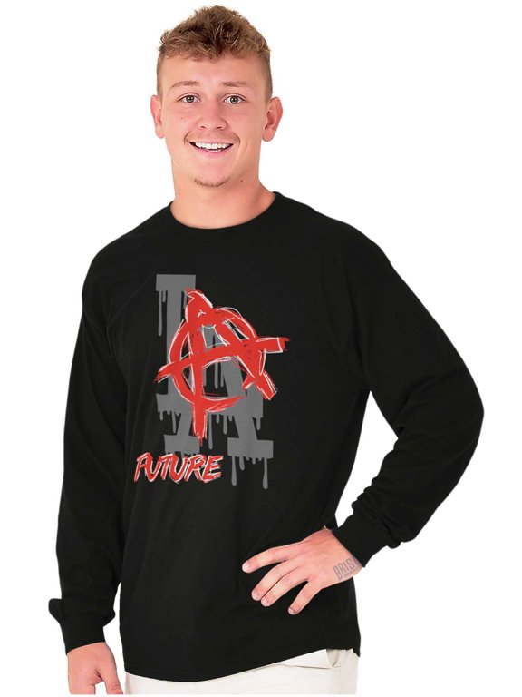Urban Streetwear LA Future Paint Drip Long Sleeve TShirt Men Women Brisco Brands M