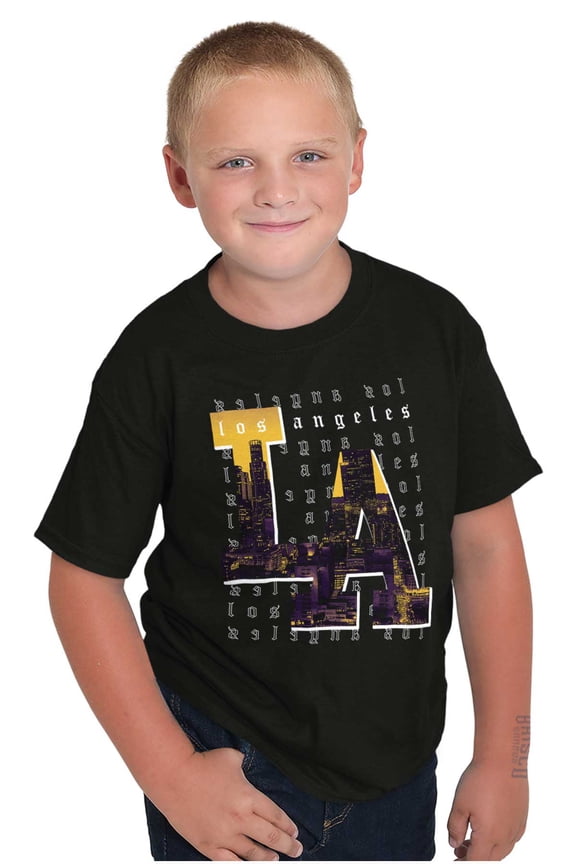 Urban Streetwear Los Angeles LA CA Crewneck T Shirts Boy Girl Teen Brisco Brands X