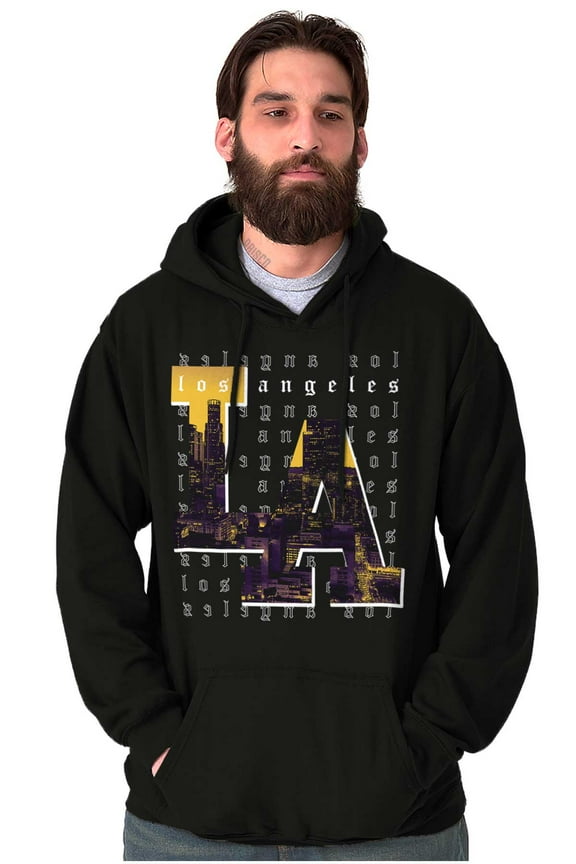 Urban Streetwear Los Angeles LA CA Hoodie Sweatshirt Women Men Brisco Brands M