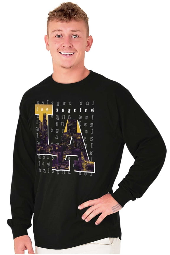 Urban Streetwear Los Angeles LA CA Long Sleeve TShirt Men Women Brisco Brands X