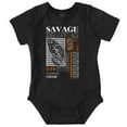 thumbnail image 1 of Urban Streetwear Savage Butterfly Romper Boys or Girls Infant Baby Brisco Brands NB, 1 of 6