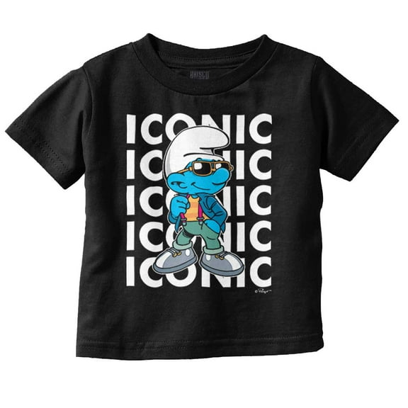 Urban Streetwear Smurf Iconic Cartoon Toddler Boy Girl T Shirt Infant Toddler Brisco Brands 4T
