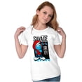 thumbnail image 1 of Urban Streetwear Smurf Kanji Savage Women's T Shirt Ladies Tee Brisco Brands S, 1 of 5