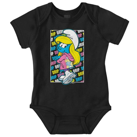 Urban Streetwear Smurfette Drip Bodysuit Jumper Girls Infant Baby Brisco Brands 6M