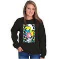 thumbnail image 1 of Urban Streetwear Smurfette Drip Women Crewneck Sweatshirt Brisco Brands S, 1 of 5