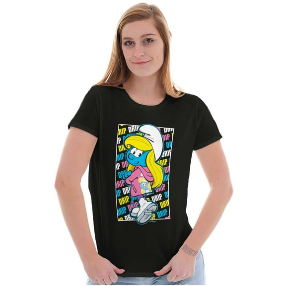 Urban Streetwear Smurfette Drip Women's T Shirt Ladies Tee Brisco Brands S