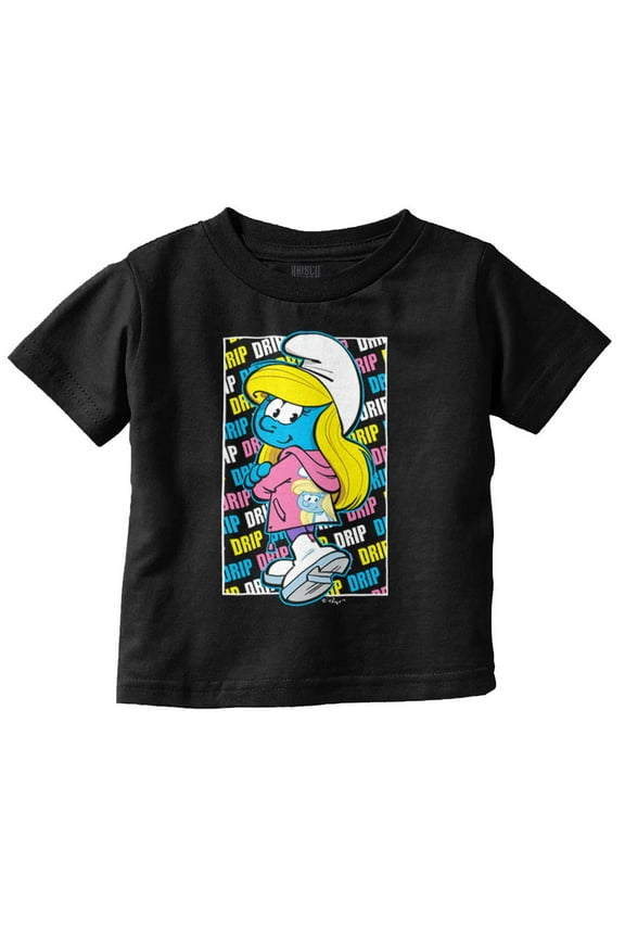 Urban Streetwear Smurfette Drip Youth T Shirt Tee Girls Infant Toddler Brisco Brands 3T