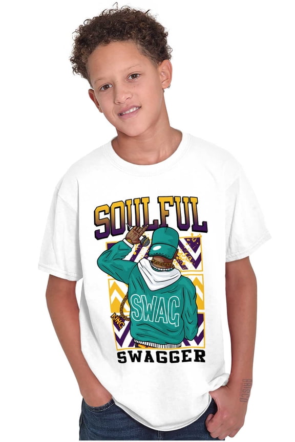 Urban Streetwear Soulful Swagger Boys Kids T Shirt Tees Tops Teen Brisco Brands X