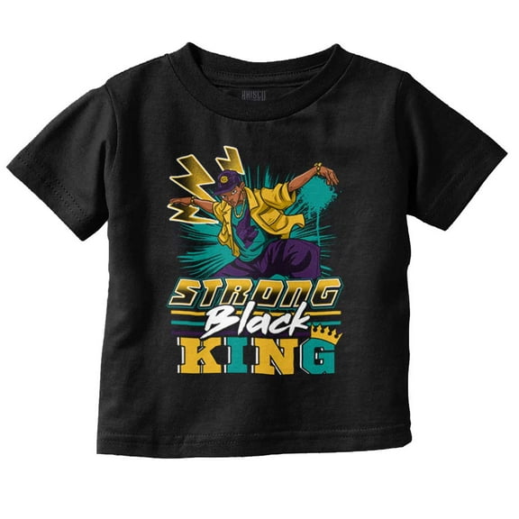 Urban Streetwear Strong Black King Youth T Shirt Tee Boys Infant Toddler Brisco Brands 5T
