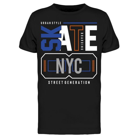 Urban Style Skate Nyc T-Shirt Men -Image by Shutterstock, Male 4X-Large