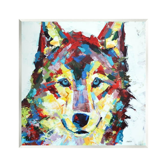 Urban Style Wolf Abstract Animals & Insects Painting Unframed Art Print Wall Art