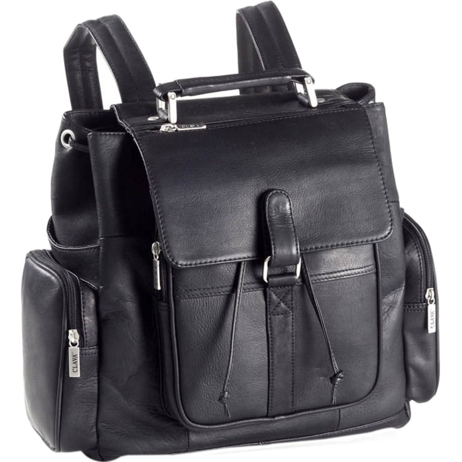 clava vachetta leather urban survival backpack Tan or other slim items clava american leather backpack Clava