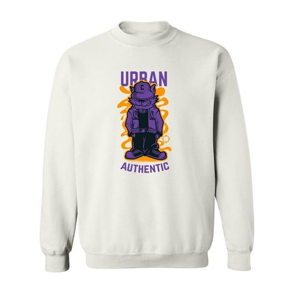 Urban Swag Cat. Sweatshirt Men -Image by Shutterstock, Male 4X-Large