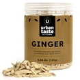 thumbnail image 1 of Urban Taste Kitchen Dehydrated Essential Vegetables – Air-Dried Ginger, No Additives, Shelf-Stable for Soups, Pantry, Mixes, Ramen Toppings, Cooking, Camping & Emergency Storage, 1 of 7
