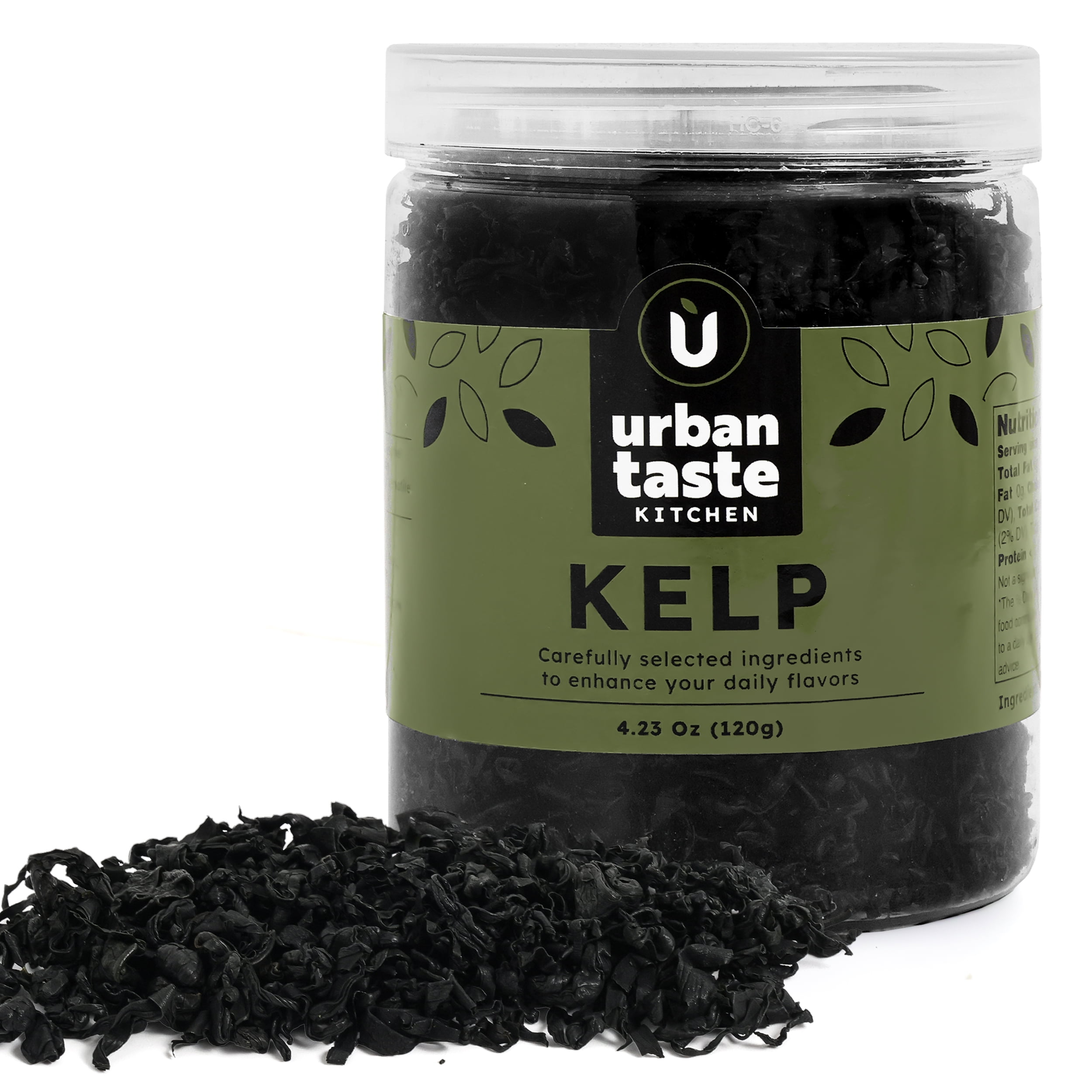 Urban Taste Kitchen Dehydrated Essential Vegetables Air-Dried Kelp(Kombu), No Additives, Shelf-Stable for Soups, Pantry, Mixes, Ramen Toppings, Cooking, Camping \u0026 Emergency Storage