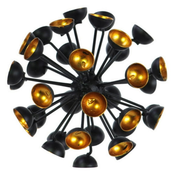 Urban Trends Black Sea Urchin Ornamental Sculpture