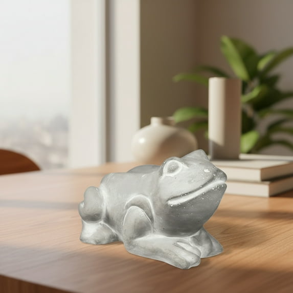 Mary Cement Frog Statue