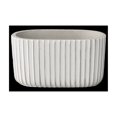 thumbnail image 1 of Cement Rectangle Pot Painted Finish White-4.25"H, 1 of 1