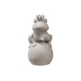 thumbnail image 1 of Cement Sitting Crowned Frog Statue on Ball Base Natural Finish Gray-8.50"H, 1 of 1