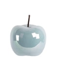 thumbnail image 1 of Zelia Pearlescent Ceramic Apple Figurine – Decorative Apple Statue, Modern Home Décor Accent for Living Room, Tabletop, Shelf & Office Decoration (Size- L, Blue), 1 of 1