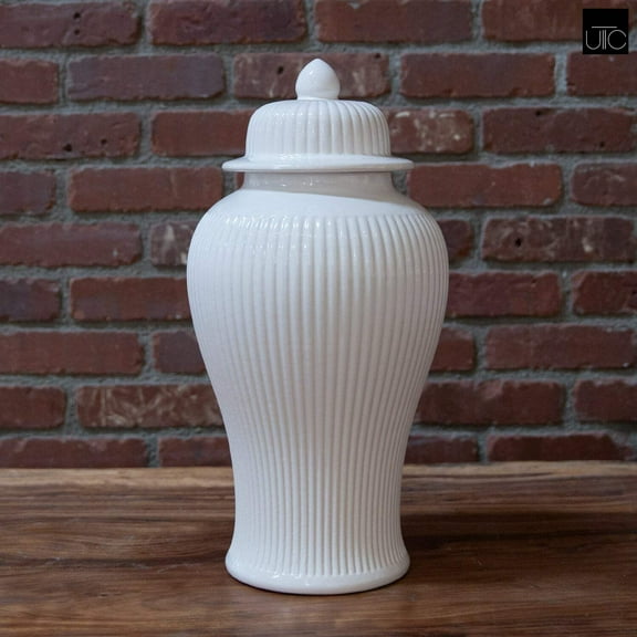 Ceramic Linear Temple Jar