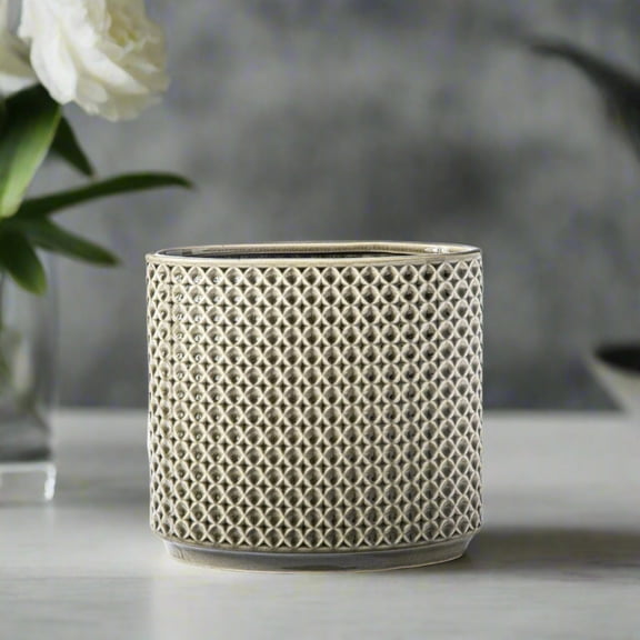 Marbren Ceramic Oval Pot