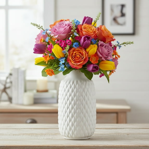 Melanie Ceramic Decorative Bottle Vase